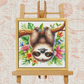 Happy Sloth Cross-Stitch Kit – Beginner Friendly