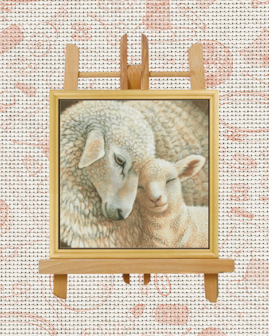Sheep Cross-Stitch Kit – Beginner Friendly