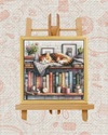 Sleeping Cat Cross-Stitch Kit – Beginner Friendly