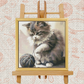 Playing Kitten Cross-Stitch Kit – Beginner Friendly