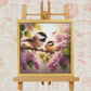 Chickadees and Lilacs Bird Cross-Stitch Kit – Beginner Friendly