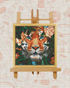Tiger in Flowers Cross-Stitch Kit – Beginner Friendly