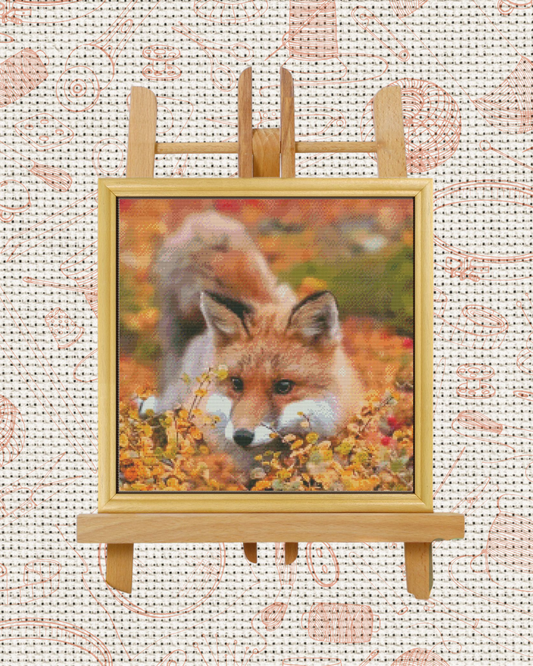 Autumn Fox Cross-Stitch Kit – Beginner Friendly