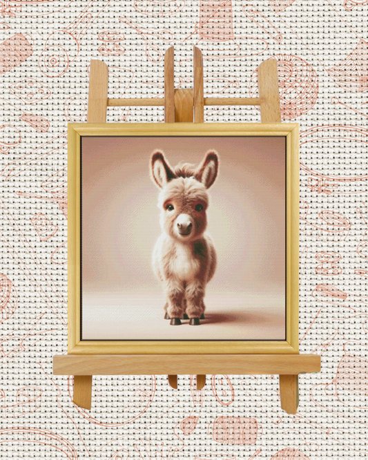 Donkey Cross-Stitch Kit – Beginner Friendly