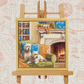 Dogs by the Fireplace Cross-Stitch Kit – Beginner Friendly