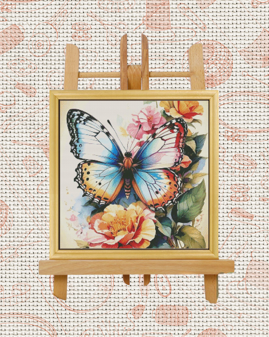 Butterflies Cross-Stitch Kit – Beginner Friendly