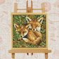 Autumn Foxes Cross-Stitch Kit – Beginner Friendly