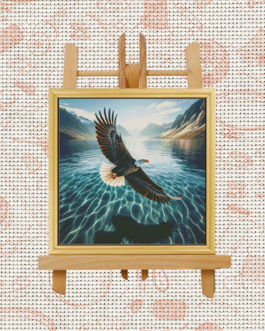 Eagle Counted Cross-Stitch Kit – Beginner Friendly