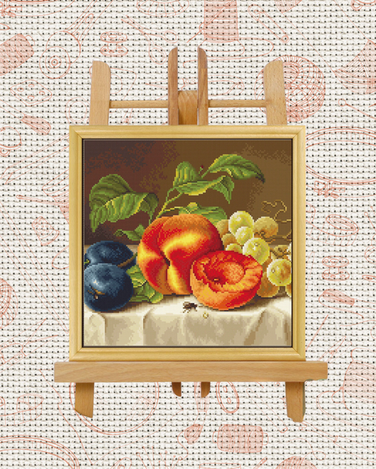 Delicious Fruits Cross-Stitch Kit – Beginner Friendly