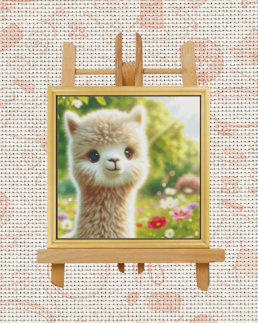Alpaca Cross-Stitch Kit – Beginner Friendly