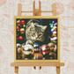 Christmas Cat Cross-Stitch Kit – Beginner Friendly