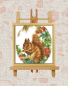Squirrel Cross-Stitch Kit – Beginner Friendly